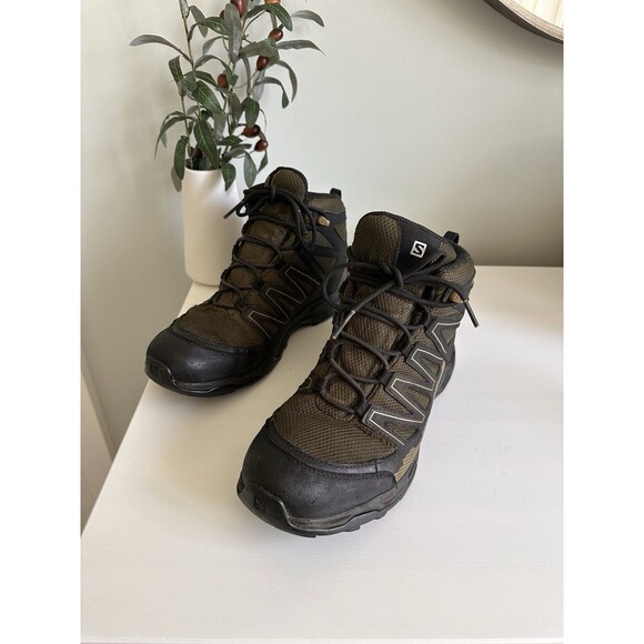 Salomon Other - Salomon X Ultra 3 Mid GTX Hiking Boots Men’s 9 Burnt Olive Green Gore-Tex